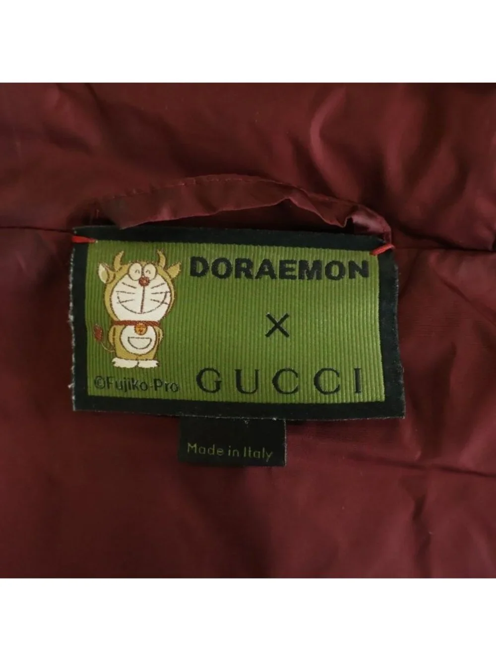 Gucci Doraemon Ushiemon Hoodie Nylon Jacket Brown
